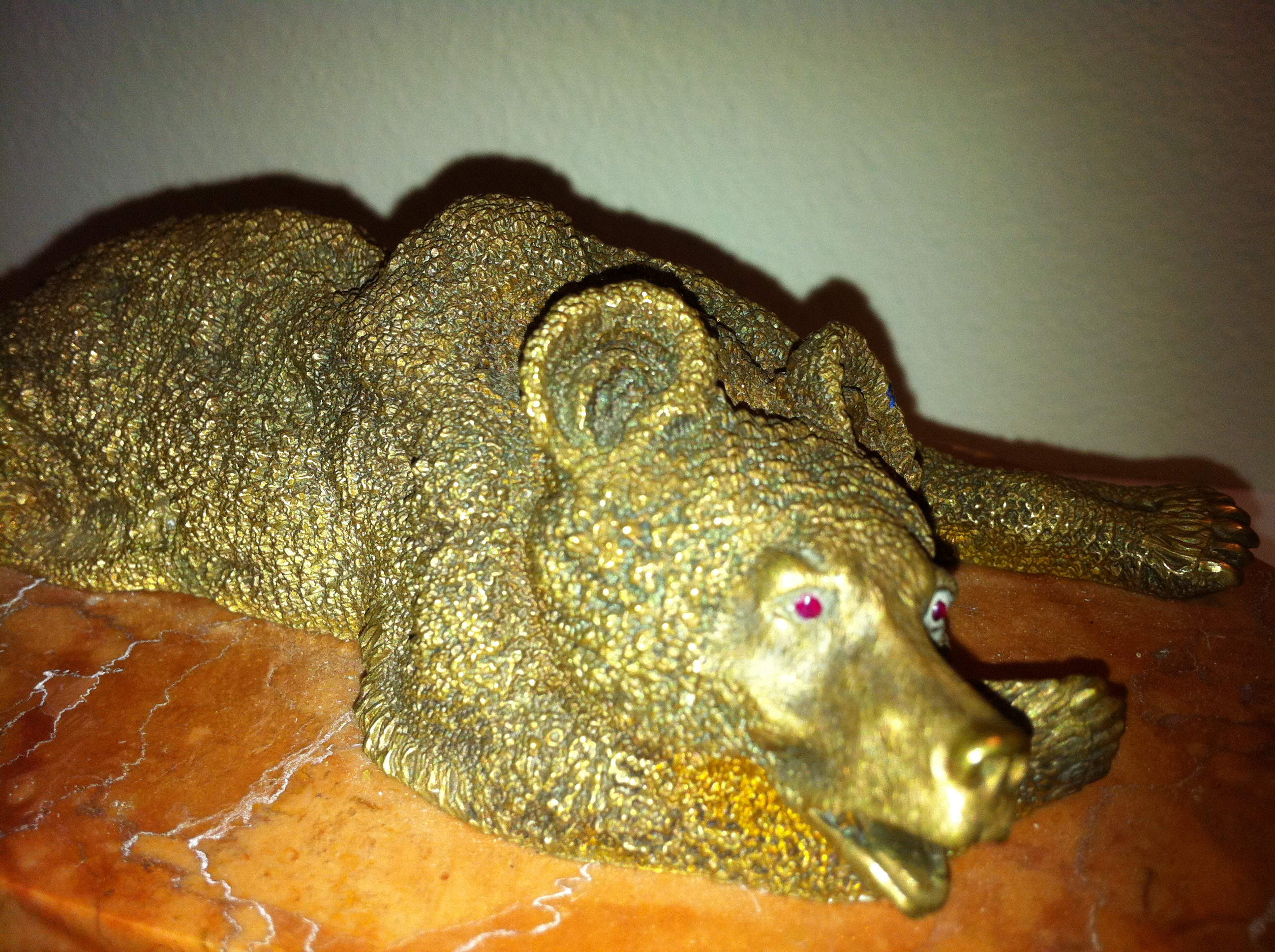 A golden bear in my collection of bear symbols.