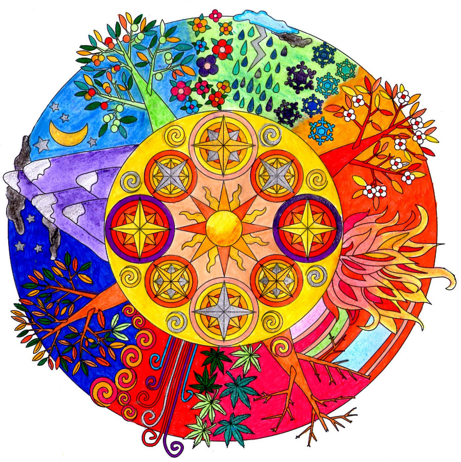 Mandala-Jahreskreis-SEASONS-NATURE-BEAUTY
